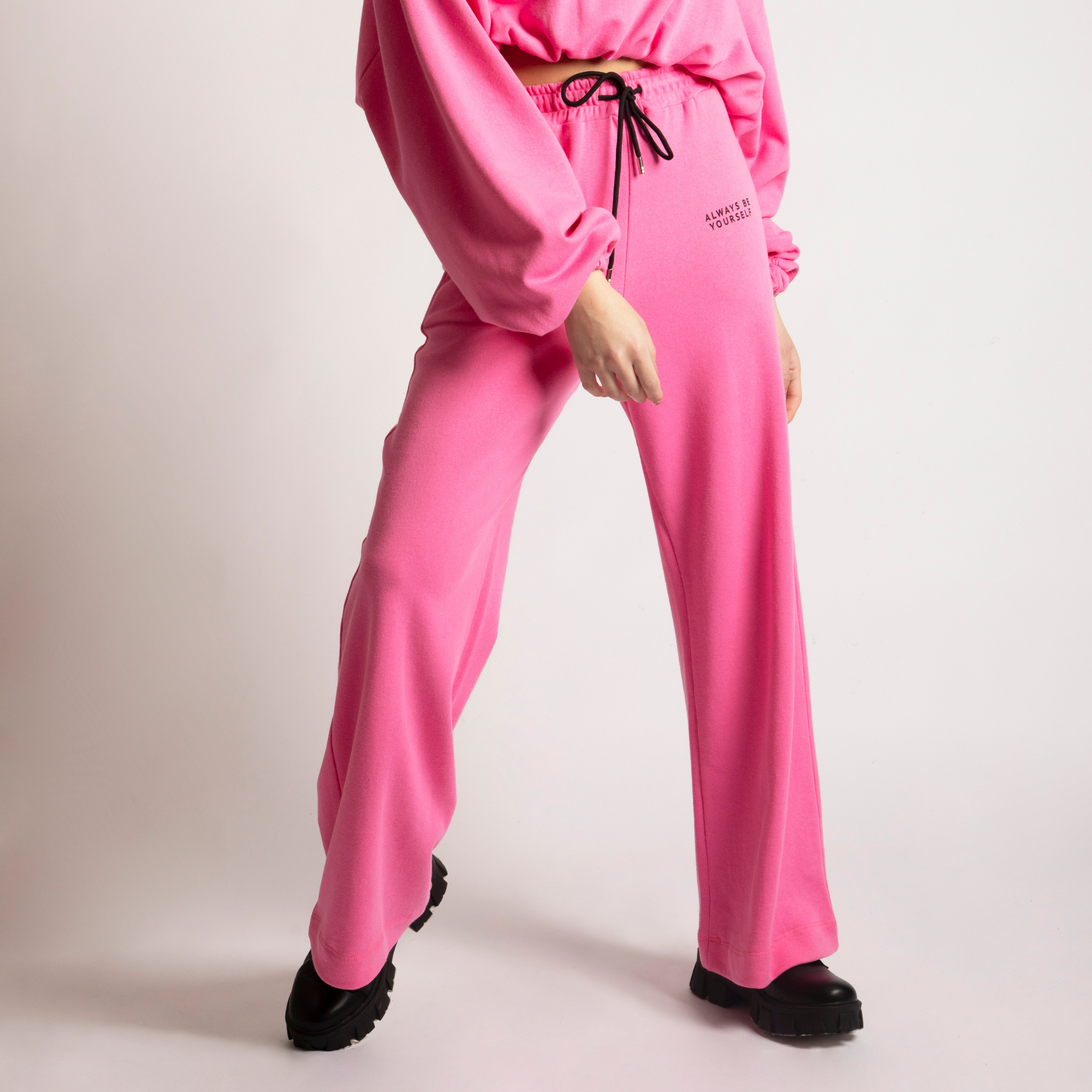 Tuta Donna felpa pantalone coordinato Shiki in Cotone colore Rosa esprez