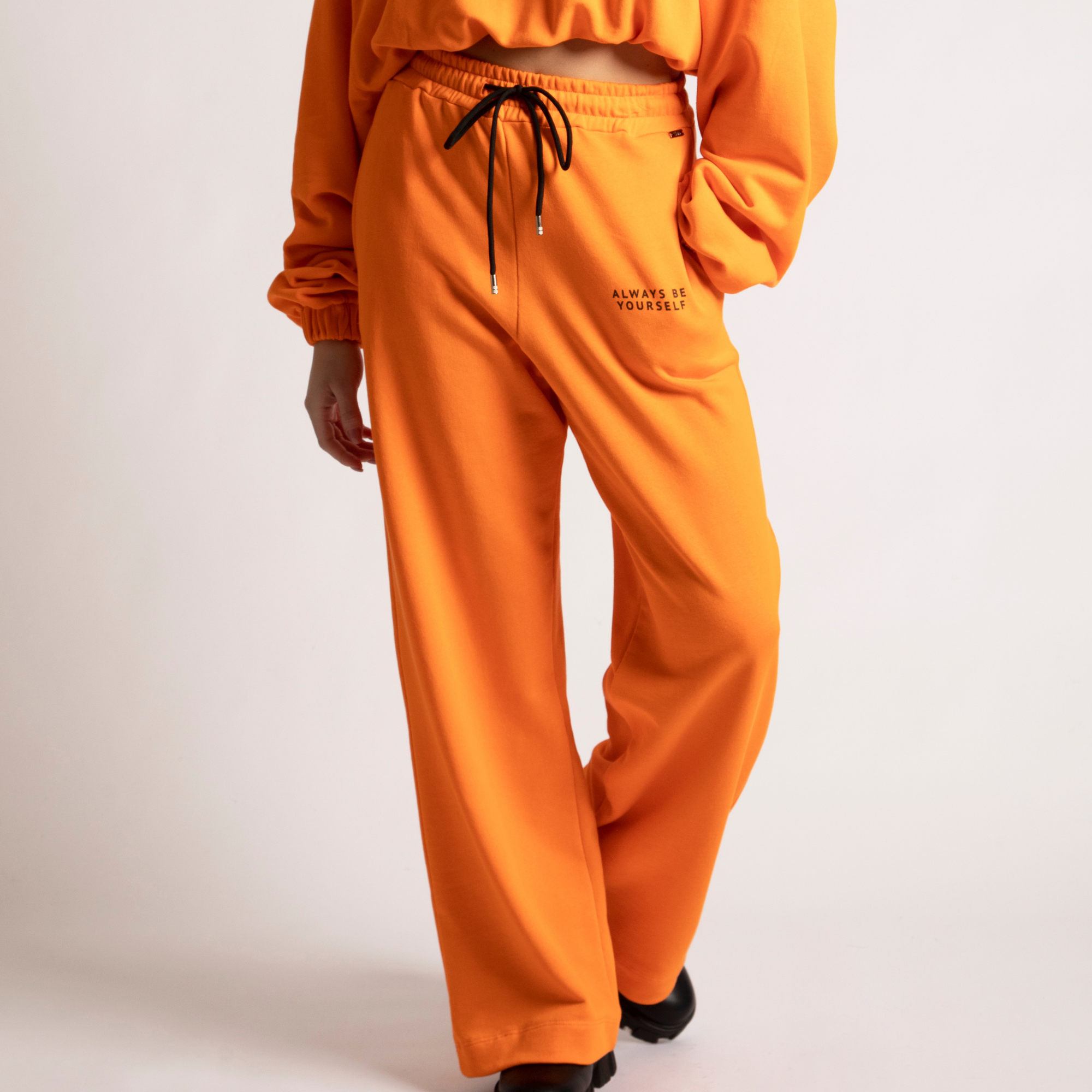 Donna felpa pantalone coordinato Shiki in Cotone colore Arancio esprez