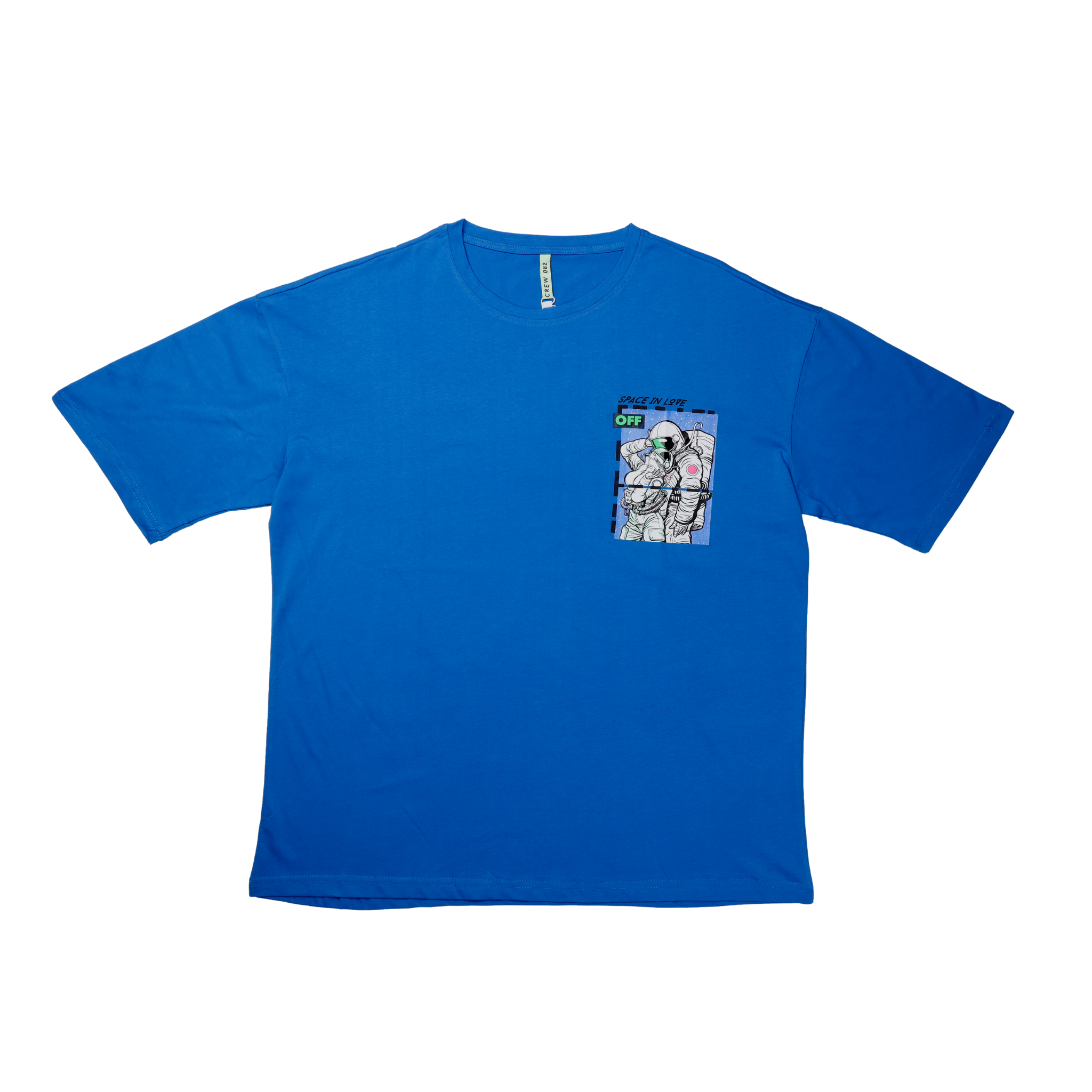t-shirt a maniche corte uomo bluet stampata oversize esprez